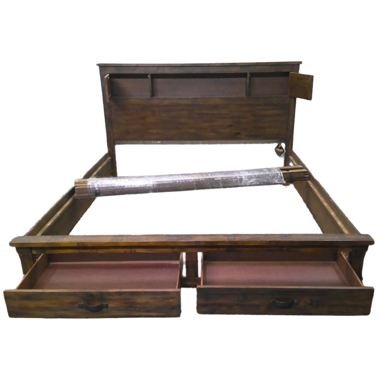 King-Size Bed Frame with Storage