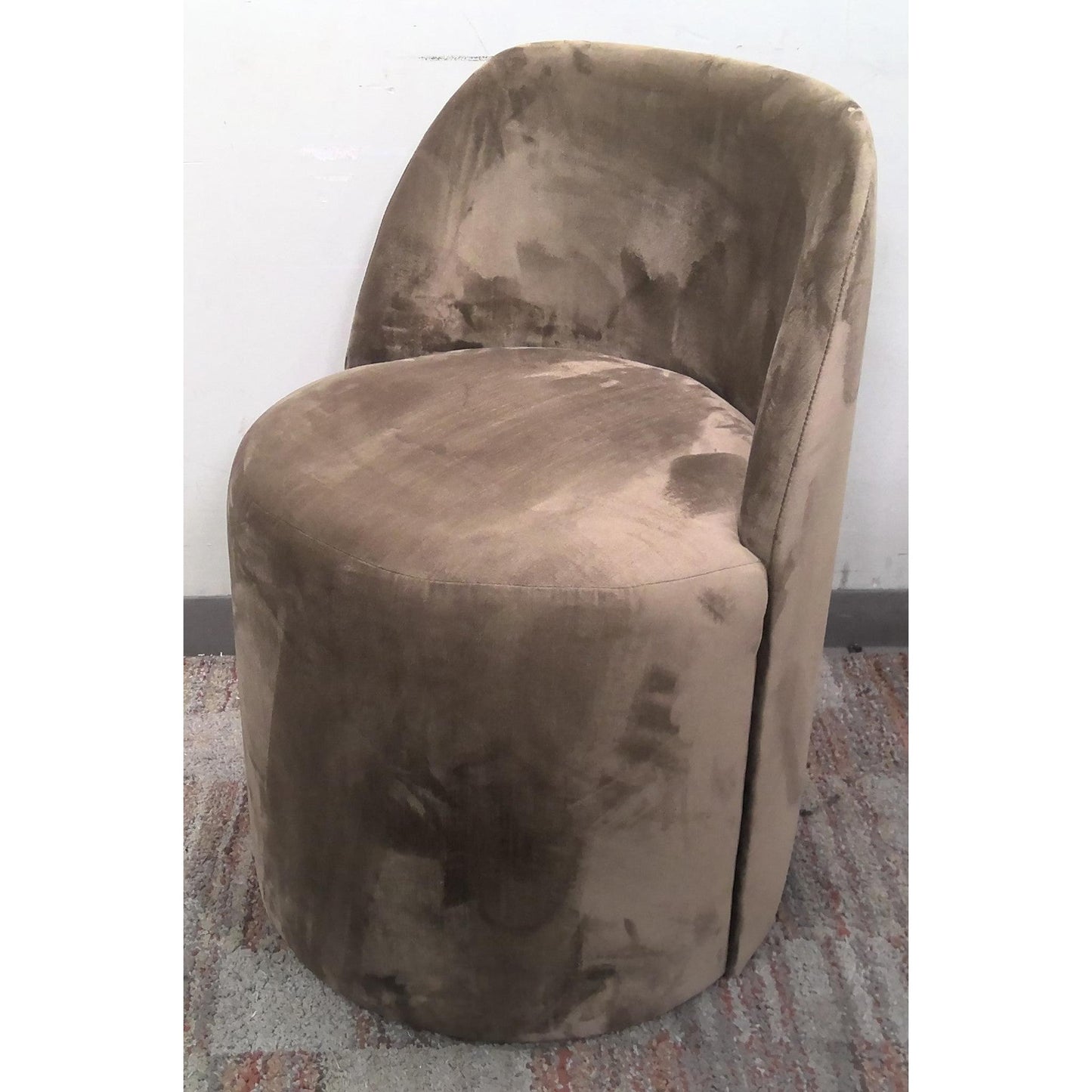 Gray Barrel Chair
