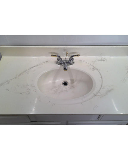 44" White Vanity