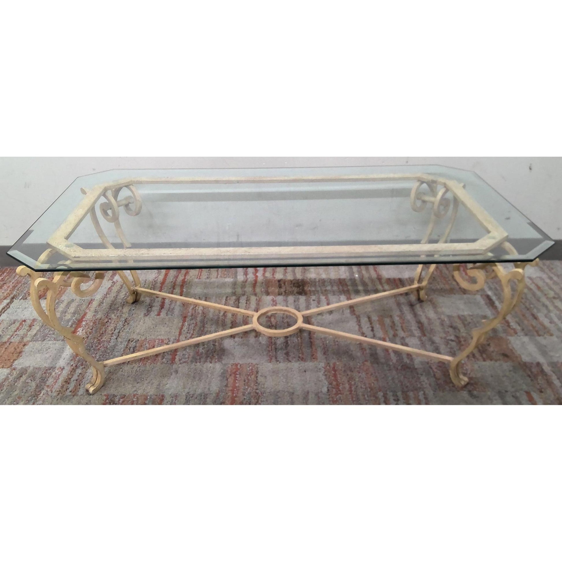 50" Glass Top Coffee Table