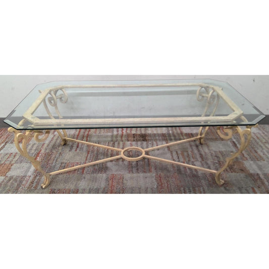 50" Glass Top Coffee Table