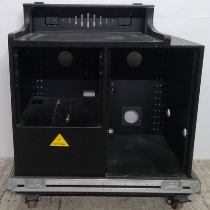 35" Audio Mixer Cart with Flight Case Cover