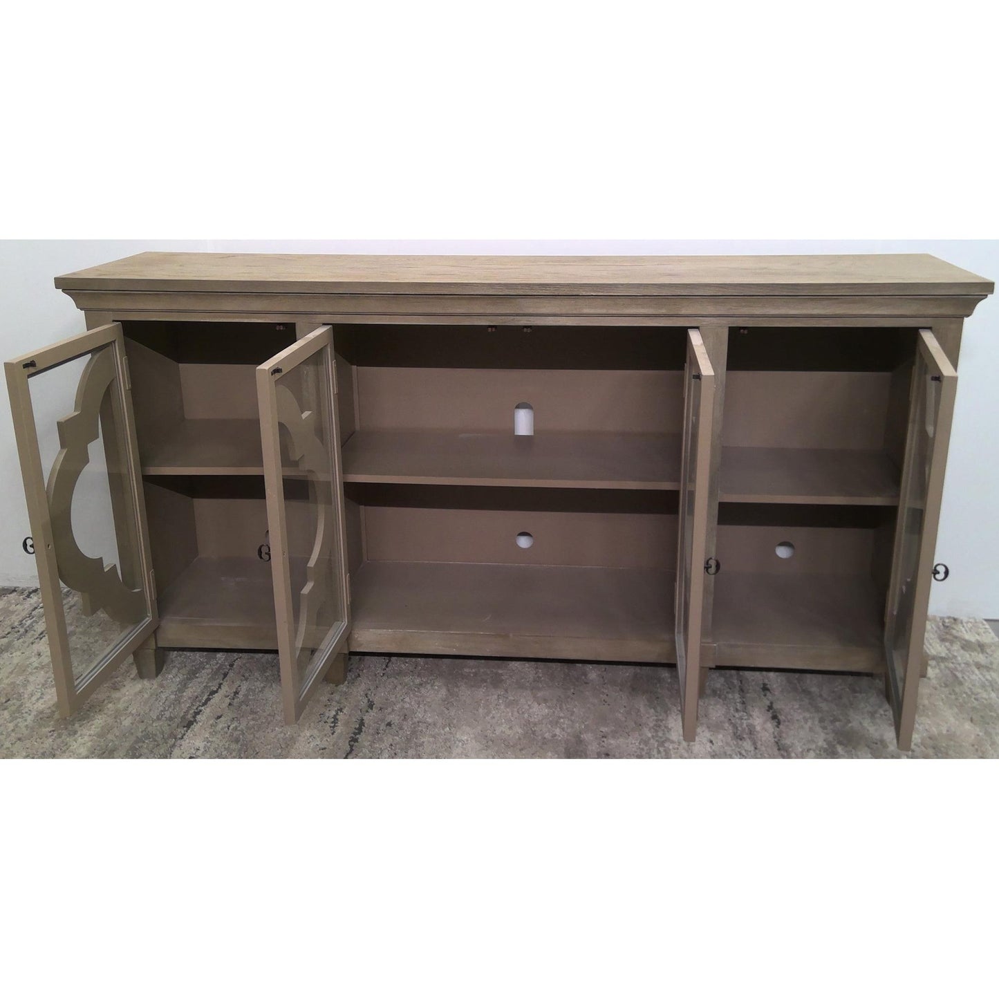 76" Buffet with Glass Doors