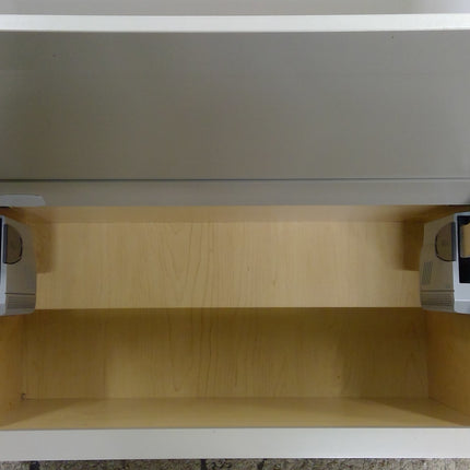 30" x 15" Gray Upper Cabinet with Flip Up Door