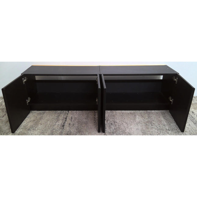 60" Black Wall Cabinet