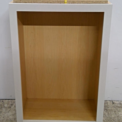 21" x 30" White Open Upper Cabinet