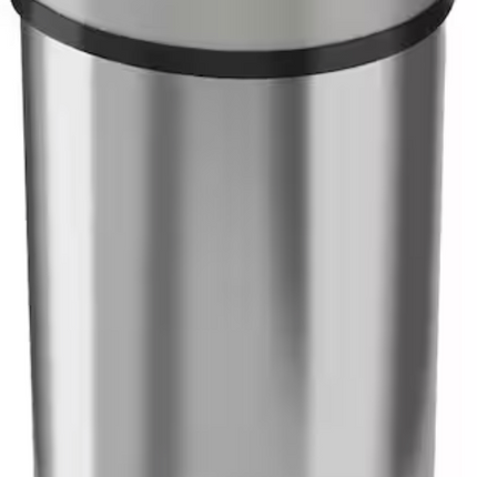 13 Gallon Stainless Steel Household Metal Trash Can with Odor Filter