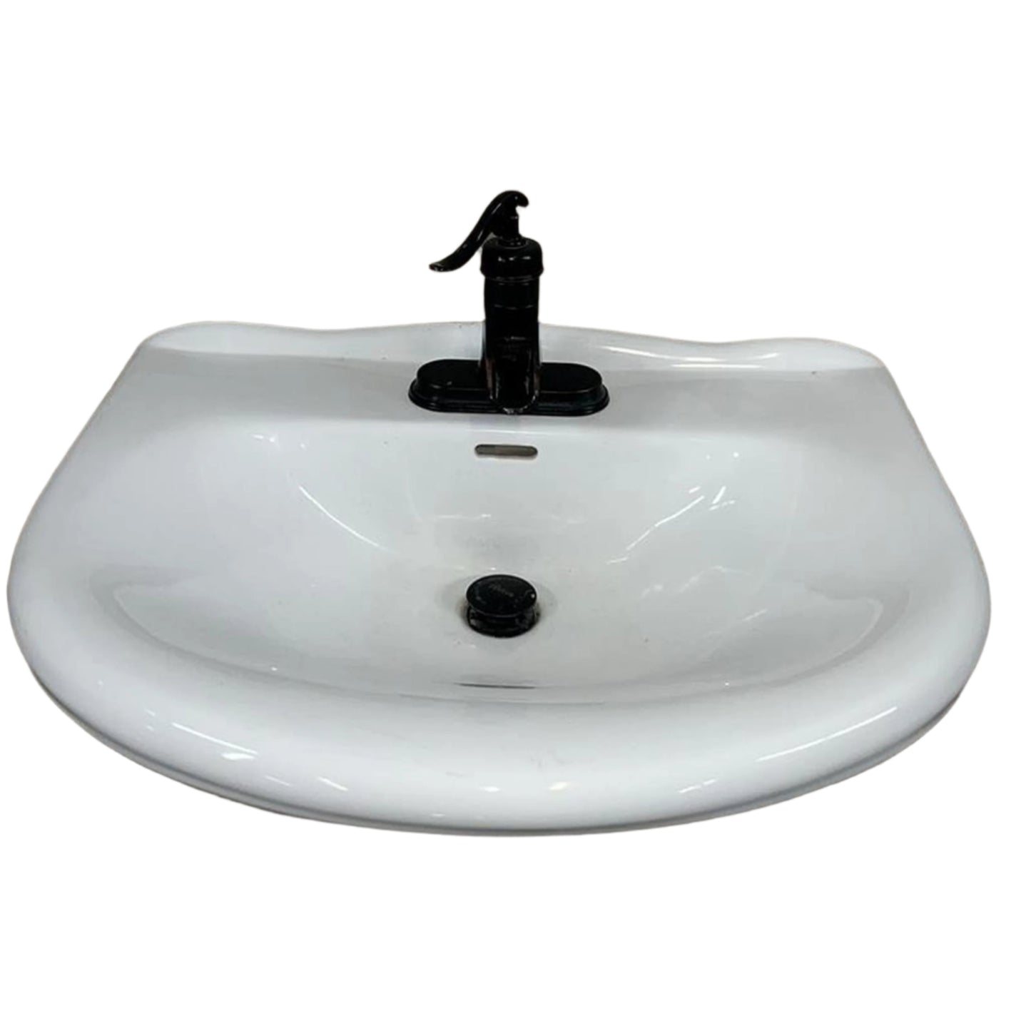 26" Wall-Mounted Vitreous China Sink