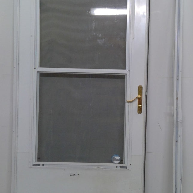 35.5" x 79.25" White Storm Door