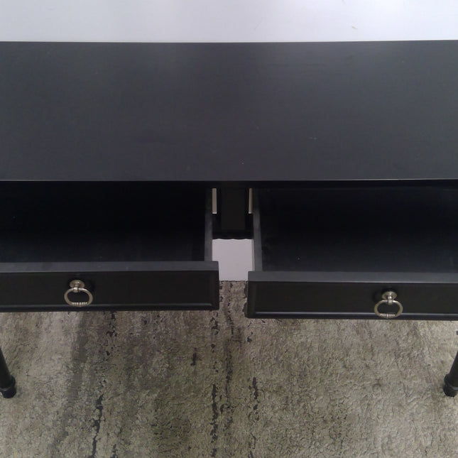 48" Black Sofa Table with Drawers (Added 07/22/2026)