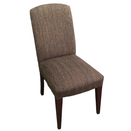 Brown Parsons Dining Chair, front