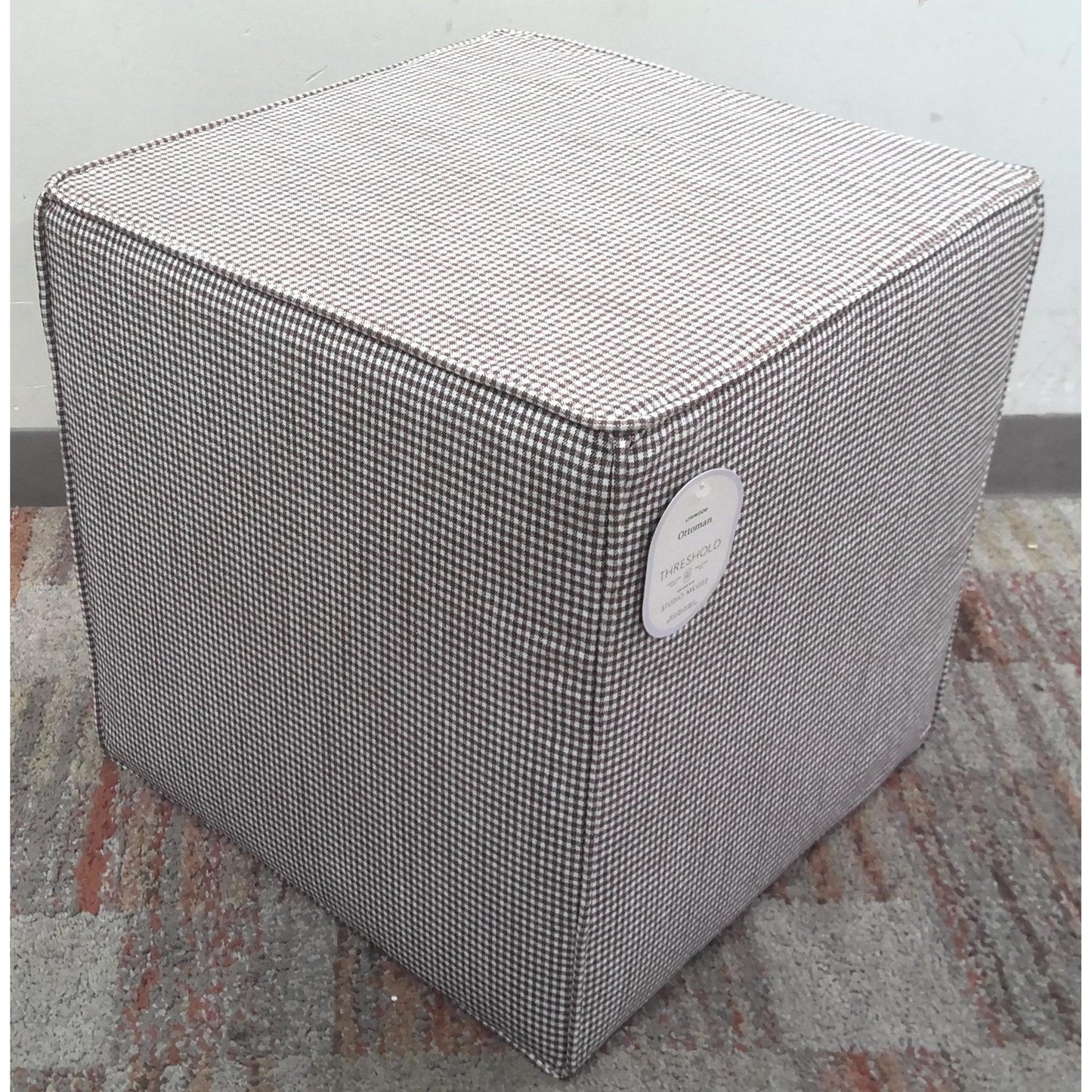 Square Upholstered Cube Ottoman
