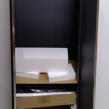 30" Black and Gray Steel Storage Locker
