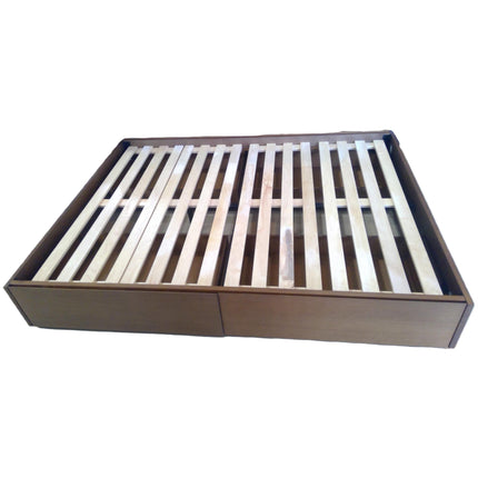 Queen Smoked Oak Platform Storage Bed (Added 08/12/2026)