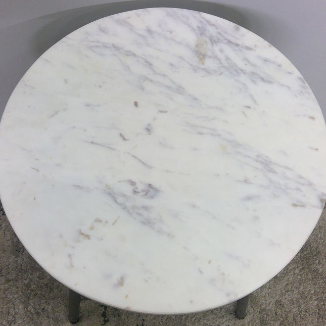 Round Marble Top End Table (Added 07/15/2026)