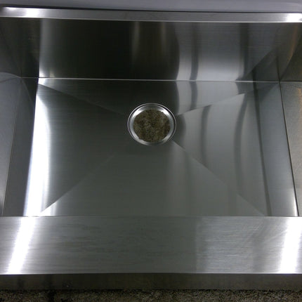 28" Undermount Apron Front Single Bowl Stainless Steel Sink