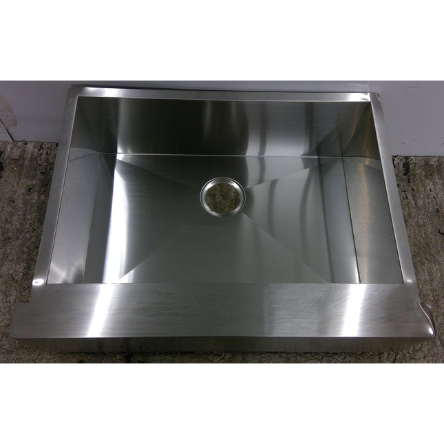 28" Undermount Apron Front Single Bowl Stainless Steel Sink