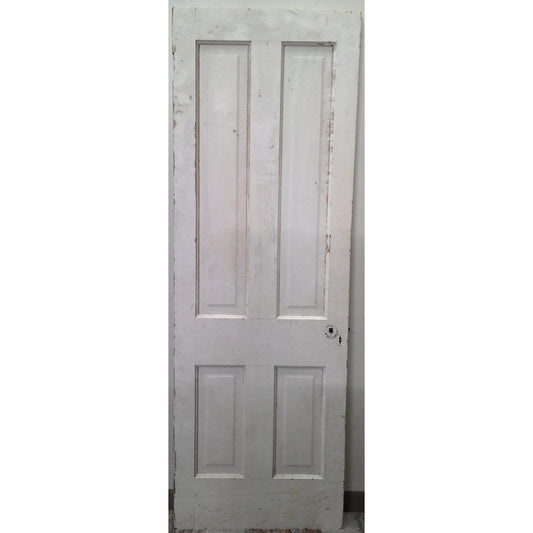 25" x 74" White 4 Panel Door