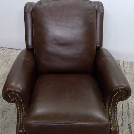 Brown Faux Leather Recliner