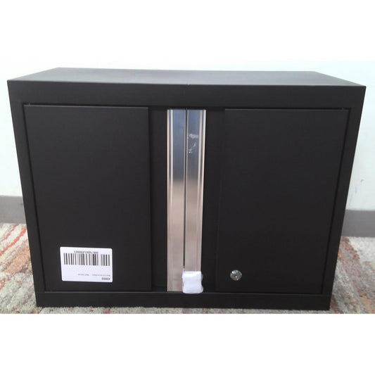 24" Black Steel Upper Cabinet