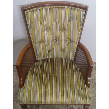 Armchair with Striped Cushion