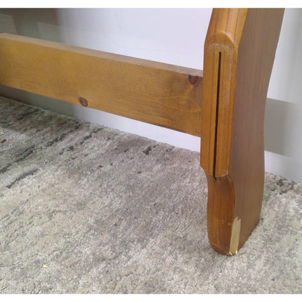 King Bed Frame with Metal Leaves