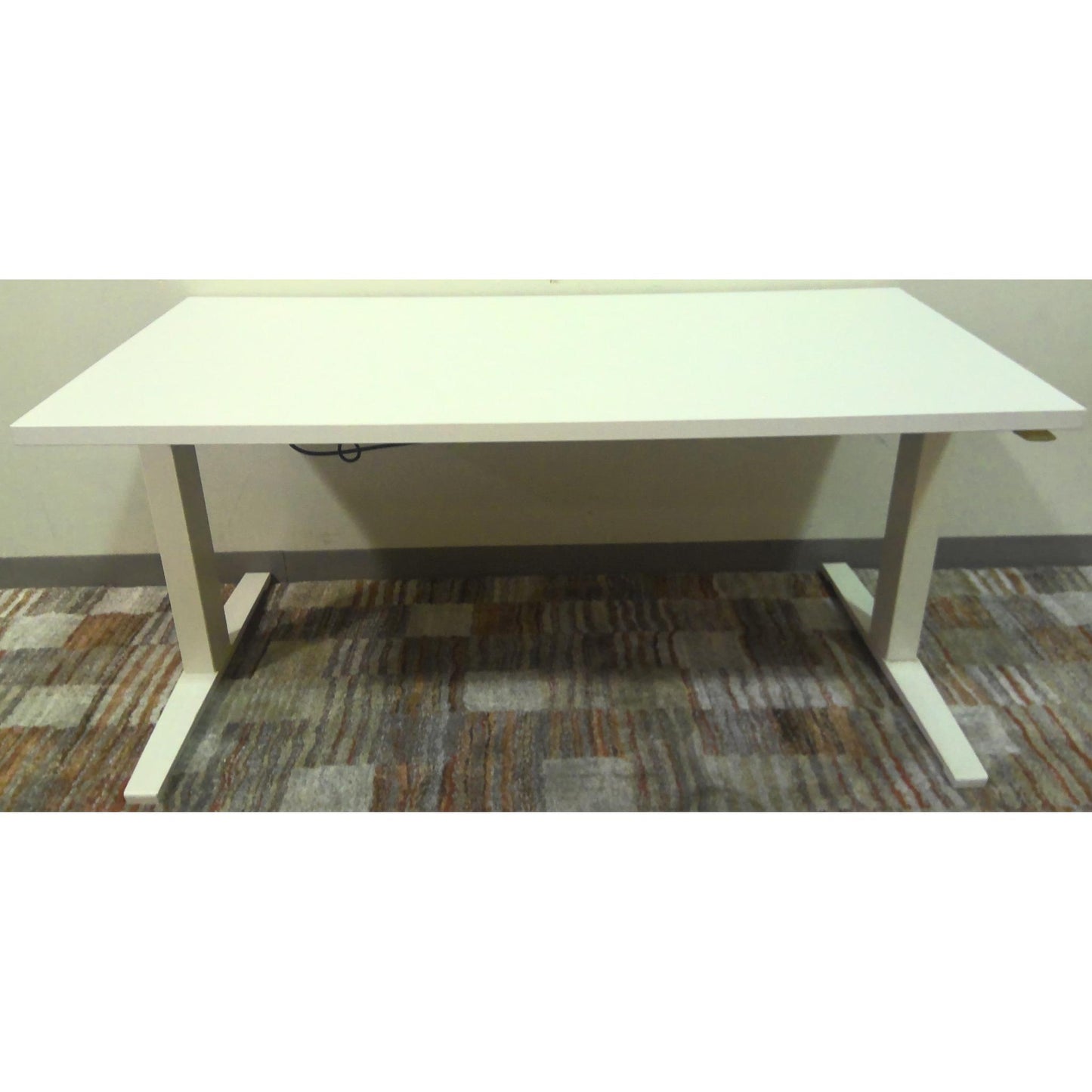 White Electric Standing Desk