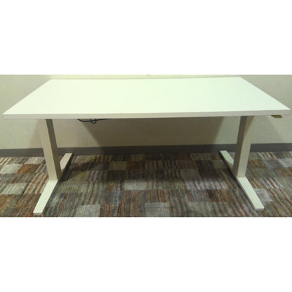 White Electric Standing Desk