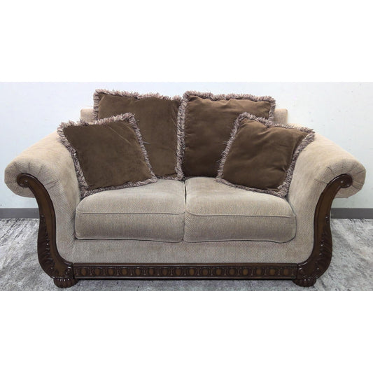 68" Tan Loveseat
