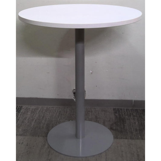 36" White Round Table