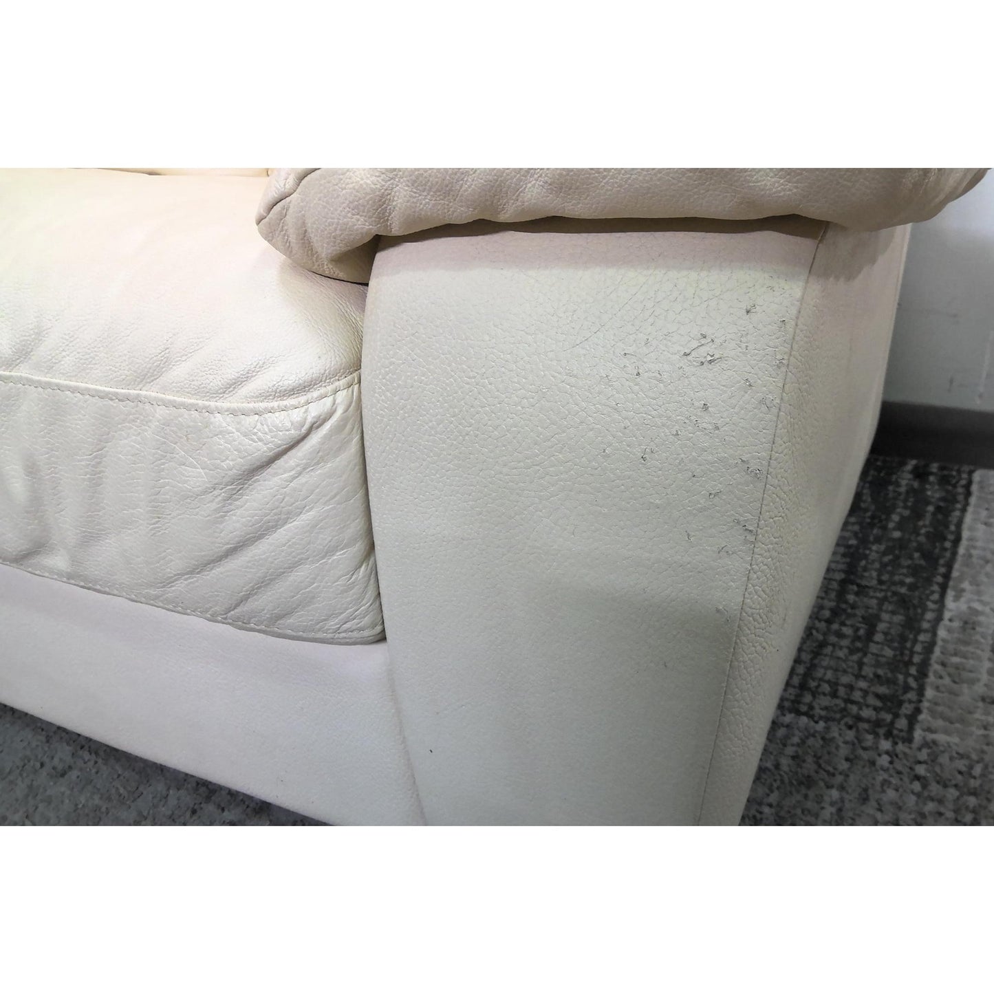 64" White Loveseat