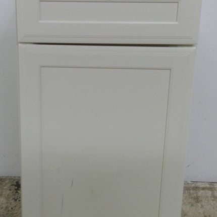 18" White Trash Pullout Plywood Base Cabinet