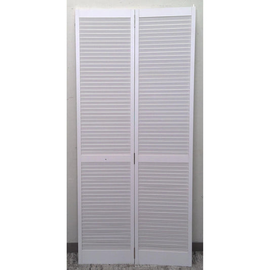 35.5" x 79" Louvred Bifold Closet Door