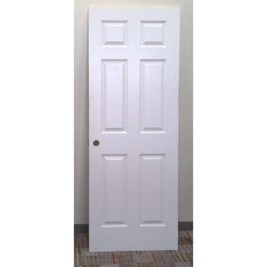 30" x 80" White 6 Panel Door