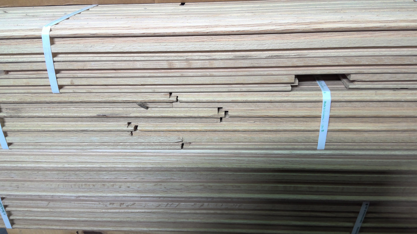 165 Square Feet of Unfinished Hardwood Flooring (9 Bundles)