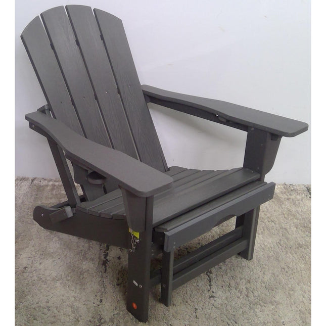 Gray HDPE Adirondack Chair with Cup Holder (Added 07/29/2026)
