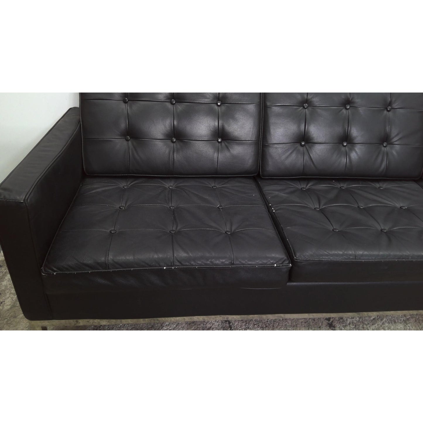 90" Black Sofa