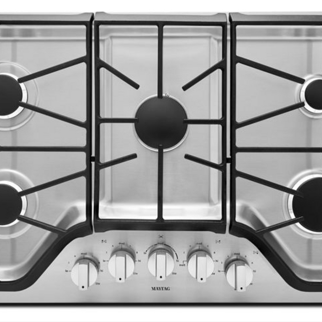 Maytag 36-inch Wide Stainless Steel Gas Cooktop with DuraGuard Protective Finish (Added 08/14/2026)