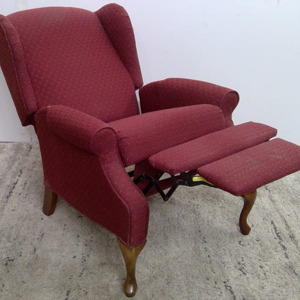 Maroon Wingback Recliner