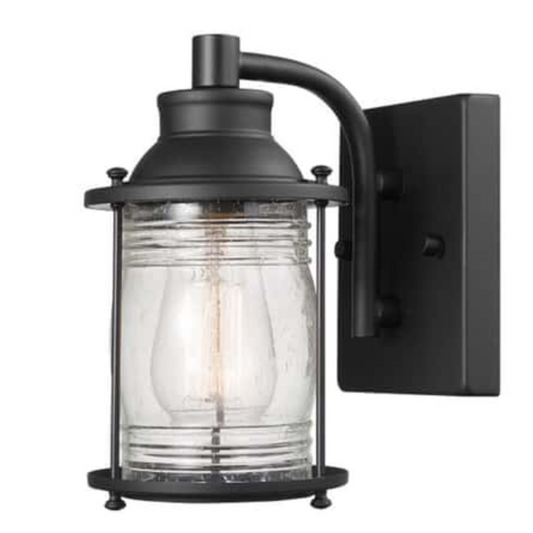 1-Light Bronze Downlight Wall Sconce, front right
