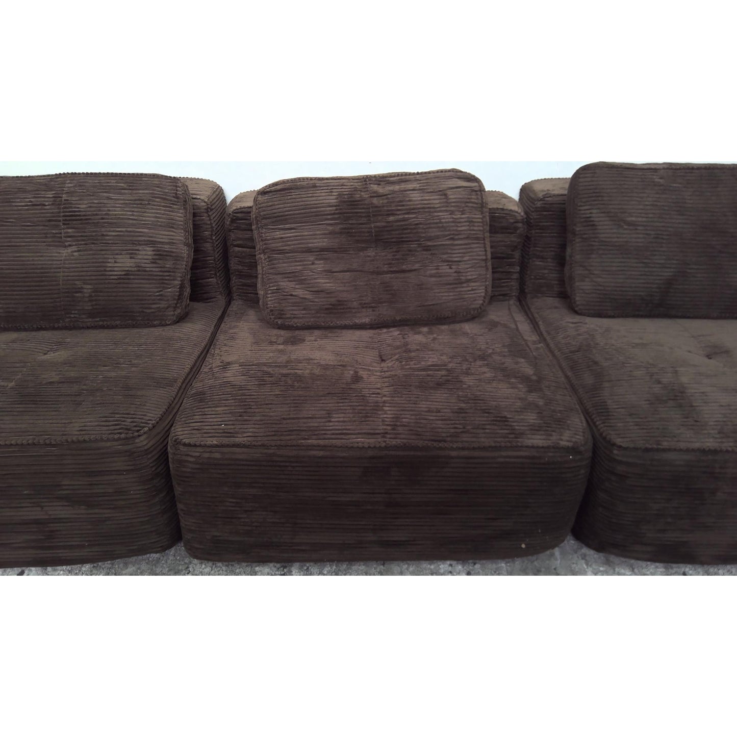 120" Modular Corduroy Sectional Sofa