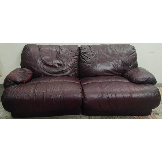 Leather Reclining Sofa