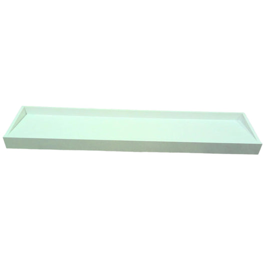 48" Floating White Wall Shelf