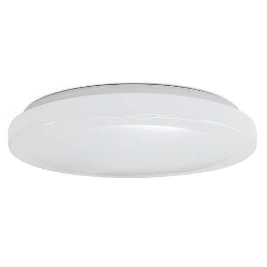 13-in White 1 -Light LED Flush Mount Light