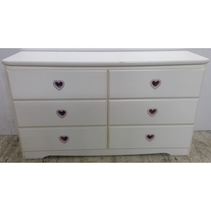 White Dresser with Mirror