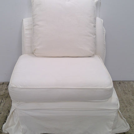 White Armless Chair