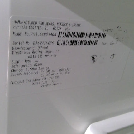 Kenmore Refrigerator in Stainless Steel