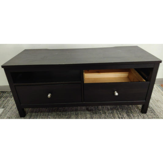 49" Black Wood TV Stand