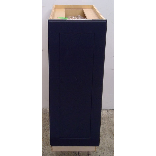 12" Blue Pullout Organizer Plywood Base Cabinet