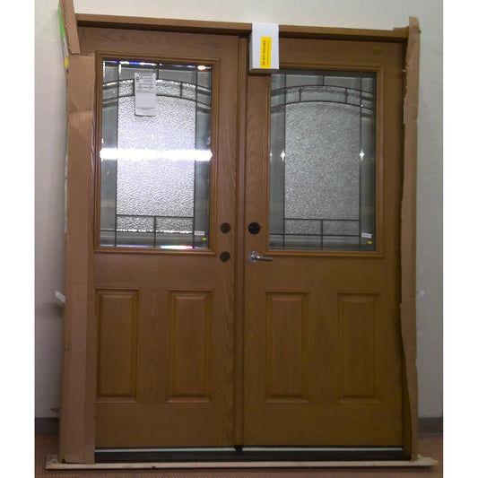 66" x 80" Prehung Fiberglass Double Door